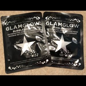 Two Glam glow bubble sheets